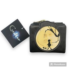 Coraline Jones moon silhouette mini flap wallet